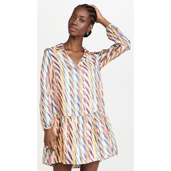 SALONI Jas Dress In Sherbet Oblique Print US 8 NWT - Picture 3 of 12